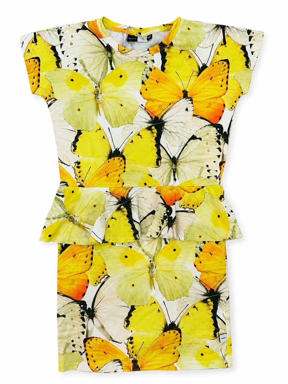 Molo Peplum Butterfly Dress